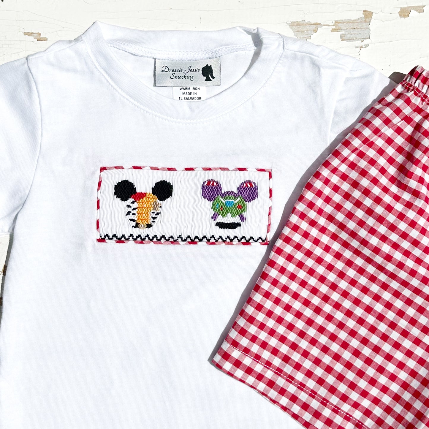 Woody Buzz Mickey Mouse Disney Boy Smocked Set