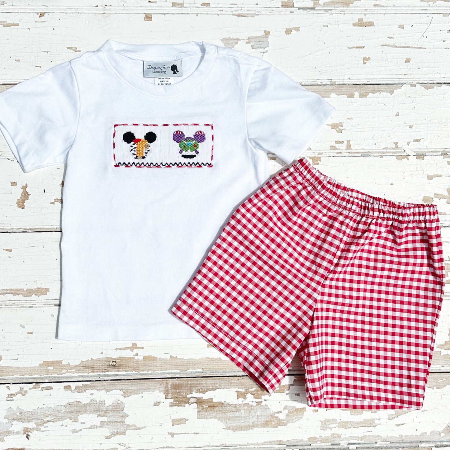 Boys Smocked Toy Story Shirt and Shorts Set