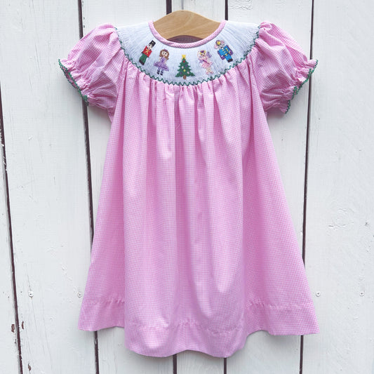 Girls Smocked Christmas Dress Nutcracker Ballet