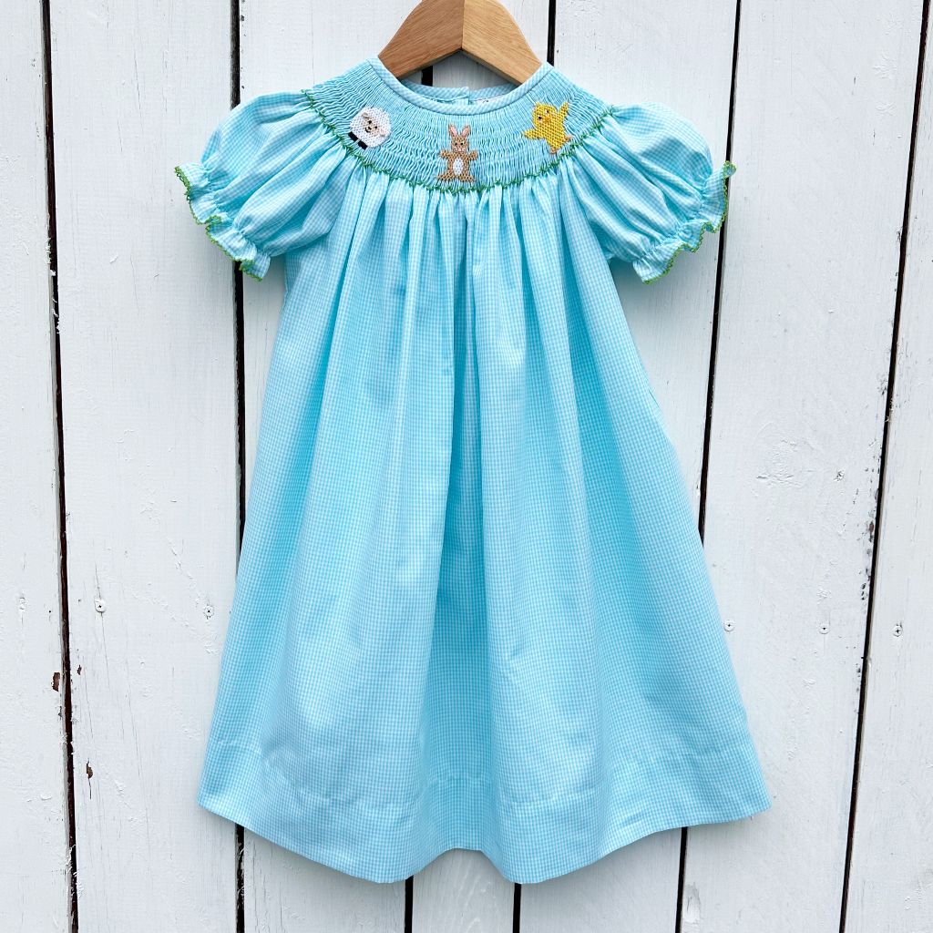 Smocked Easter Friends Bishop 5T Smocked Easter Friends Bishop 5T