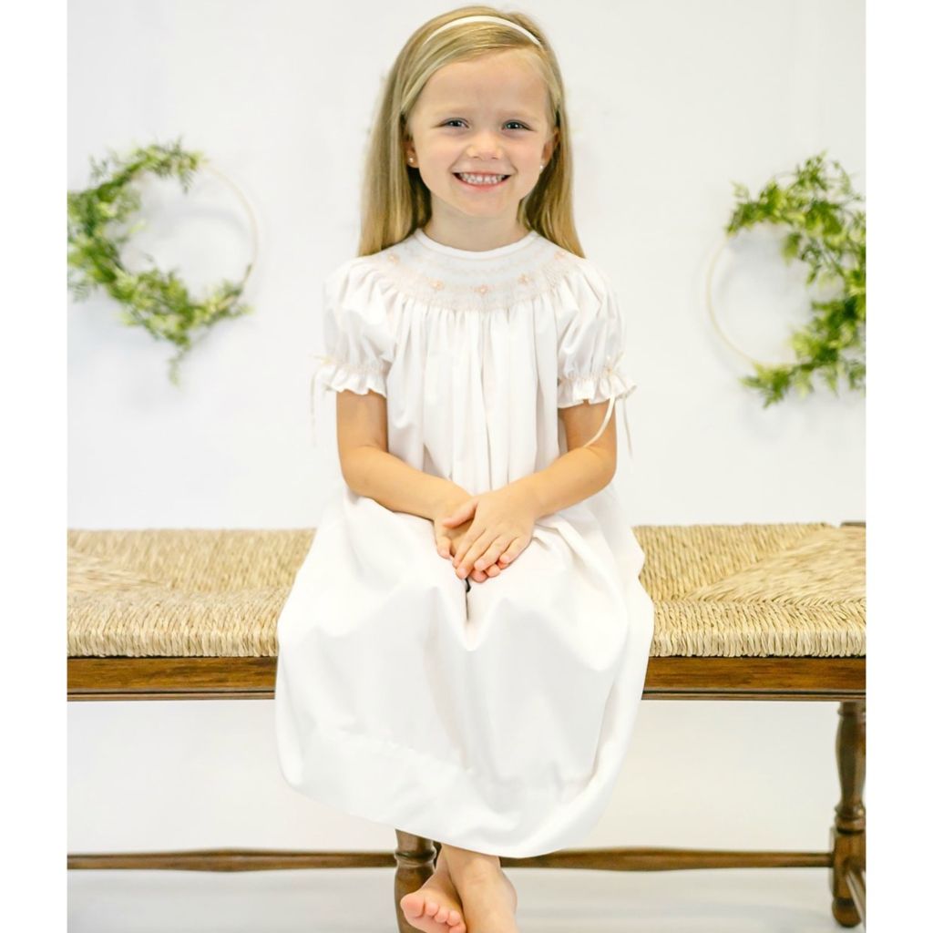 Heirloom Smocked Pearl Bishop 9m Heirloom Smocked Pearl Bishop 9m