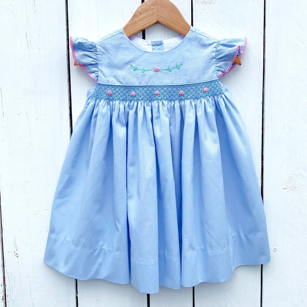 Blue Heirloom Smocked Dress 2T Blue Heirloom Smocked Dress 2T