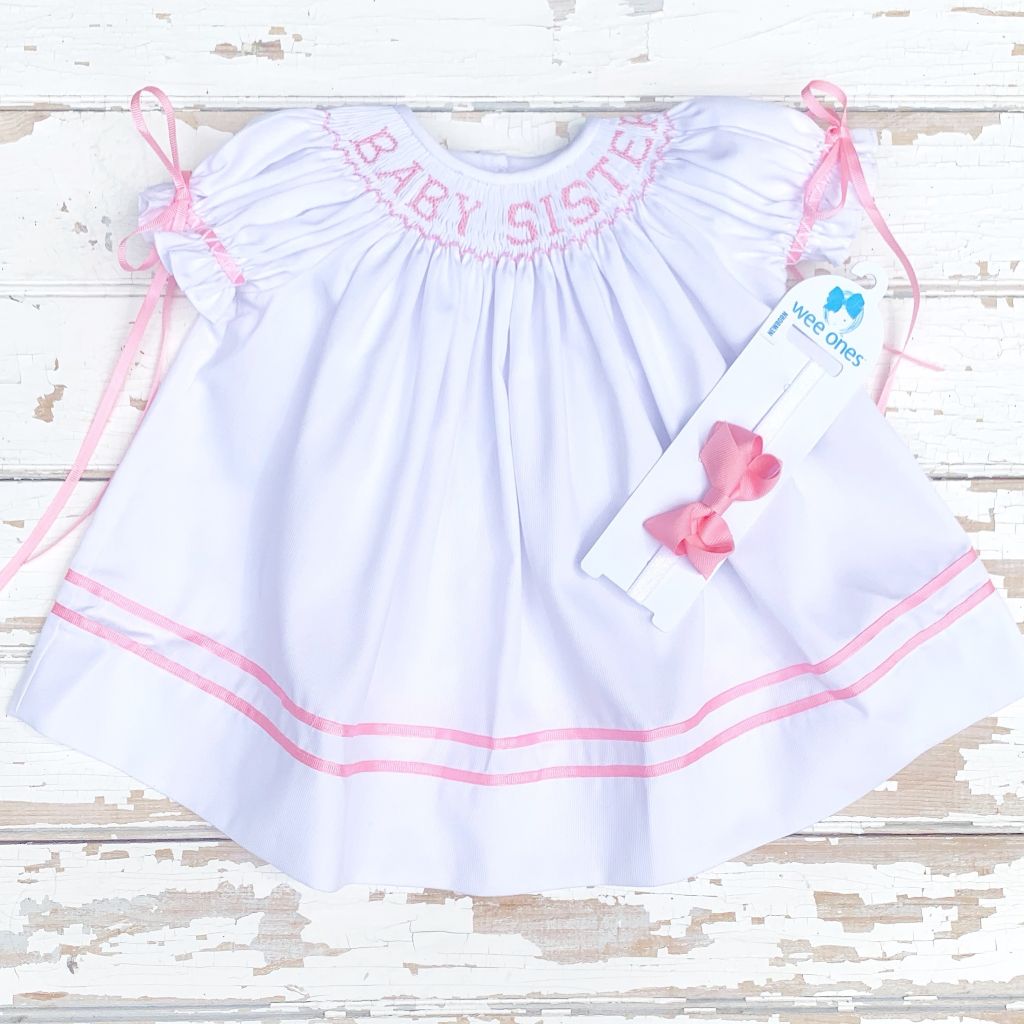 Smocked Baby Sister Bishop 3m Smocked Baby Sister Bishop 3m
