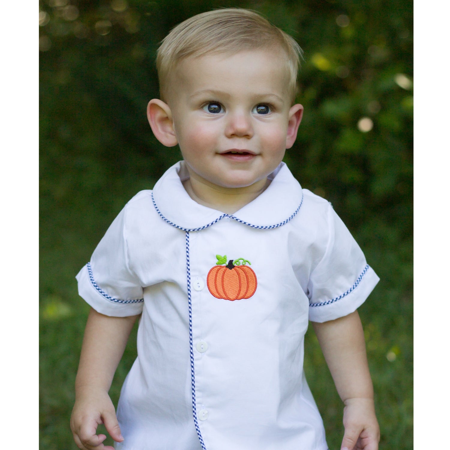 Baby Toddler Boy Pumpkin Diaper Set Boutique Outfit