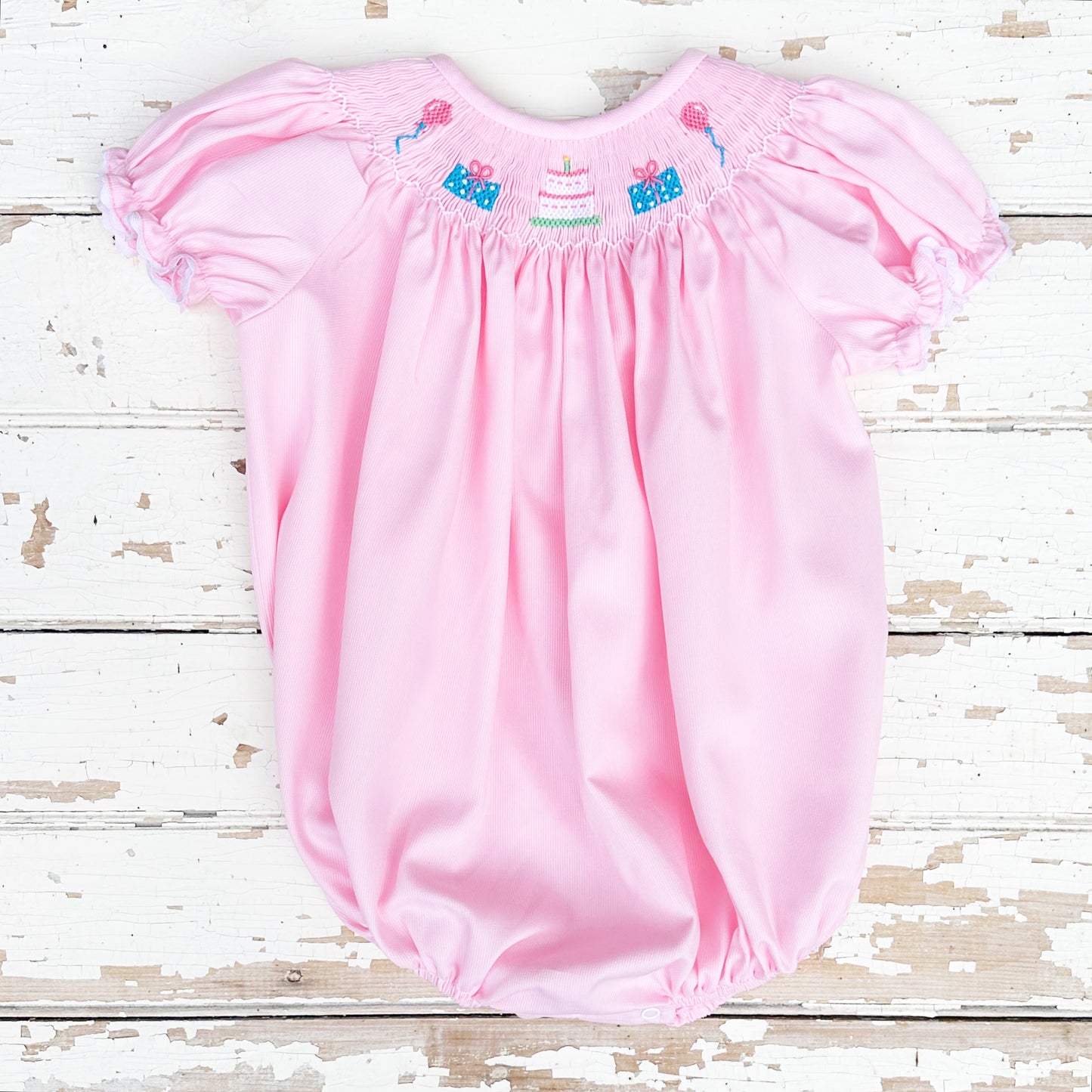 Smocked Birthday Bubble