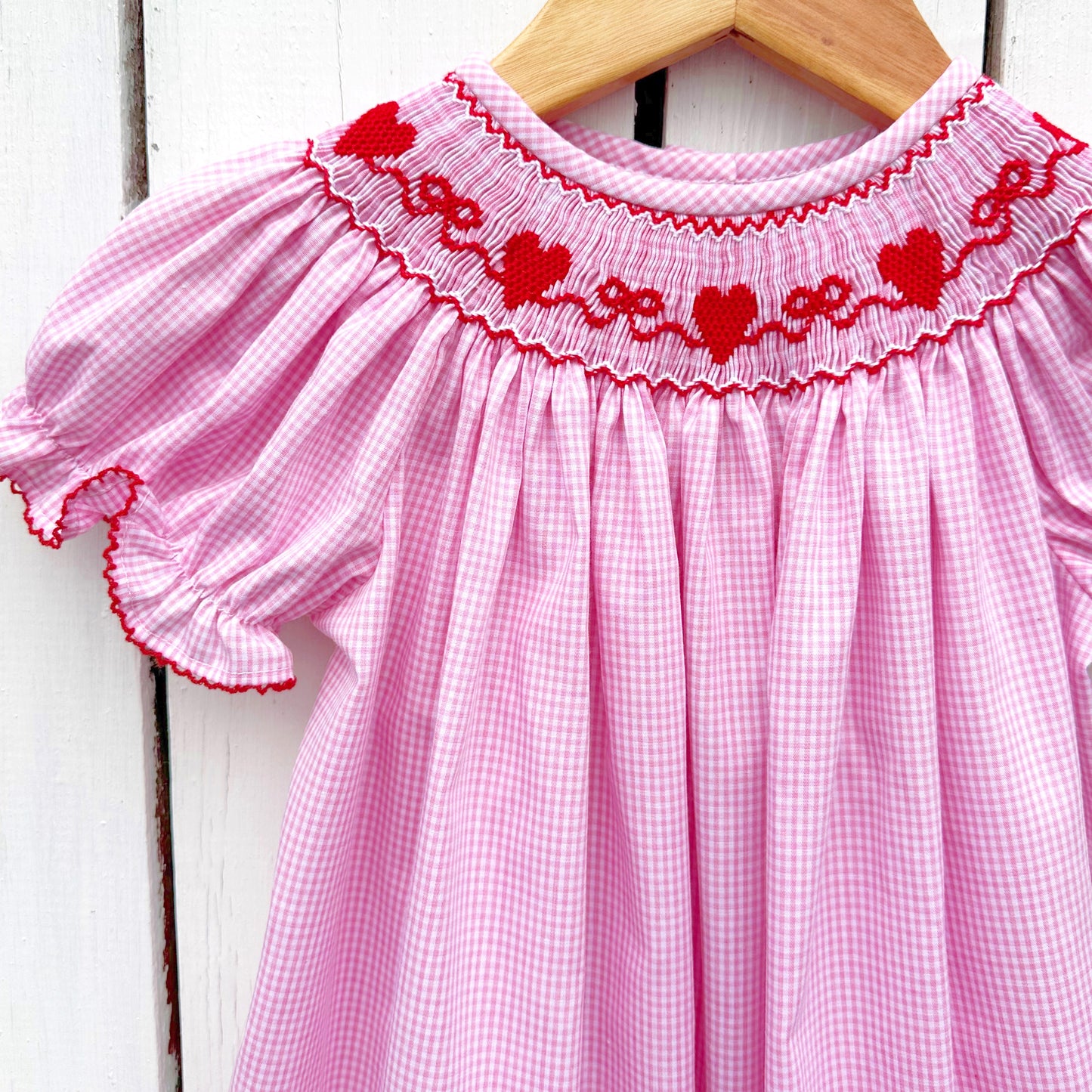 Smocked Hearts and Bows