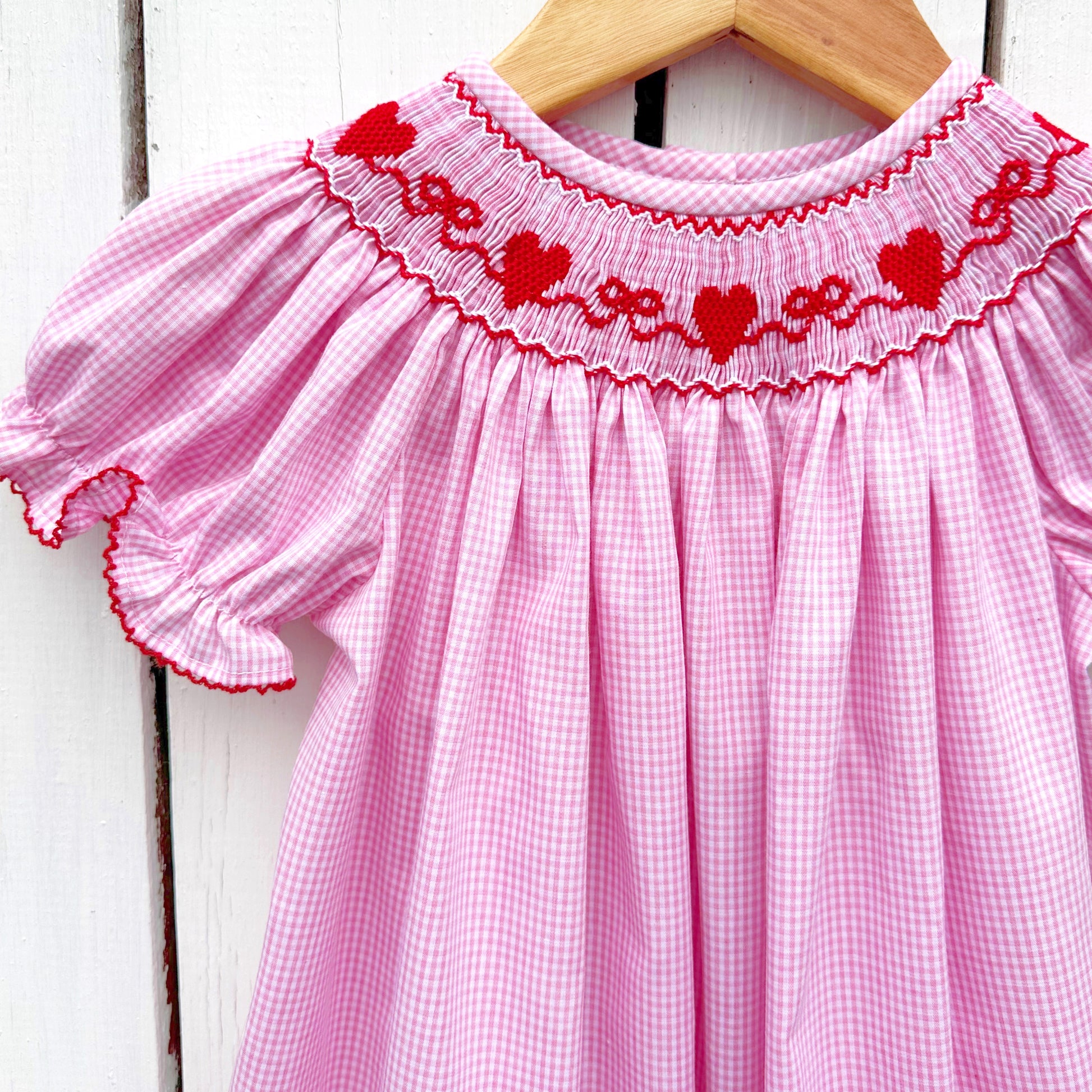 Smocked Hearts and Bows