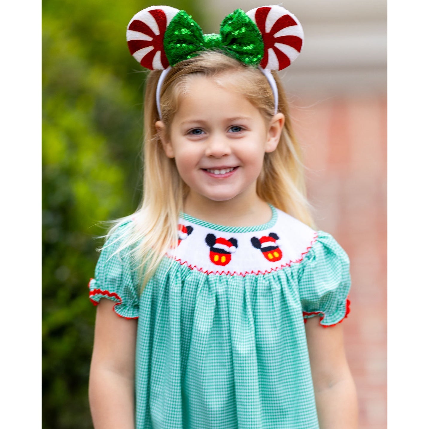 Smocked Disney Christmas Dress
