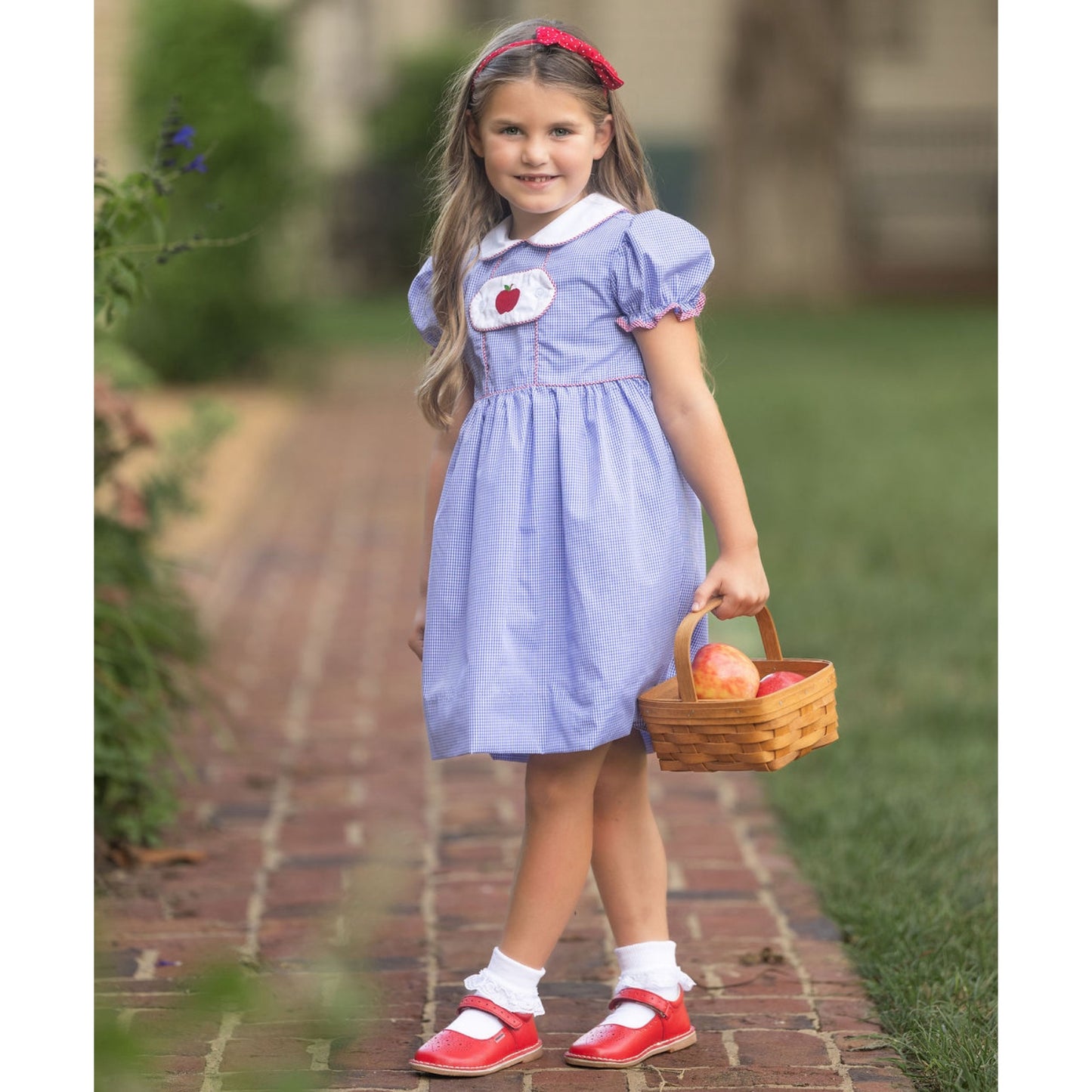 Vintage Style Back to School Dress White collar
