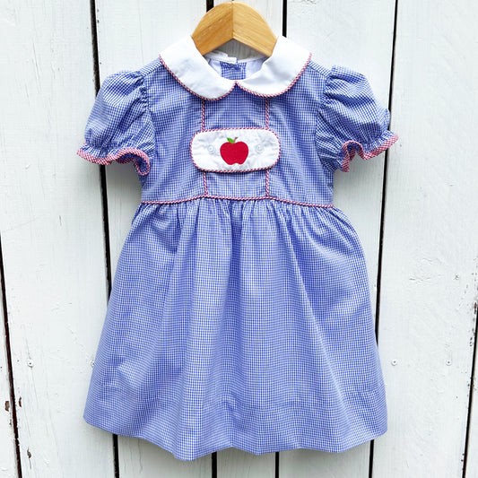 Girls Back To School Apple Dress