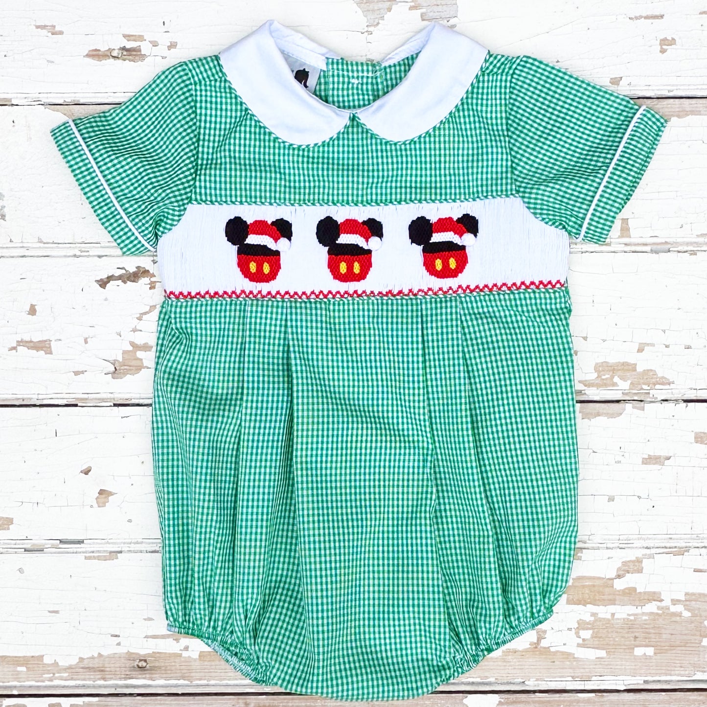 Boys Smocked Disney Bubble Jon Jon Romper