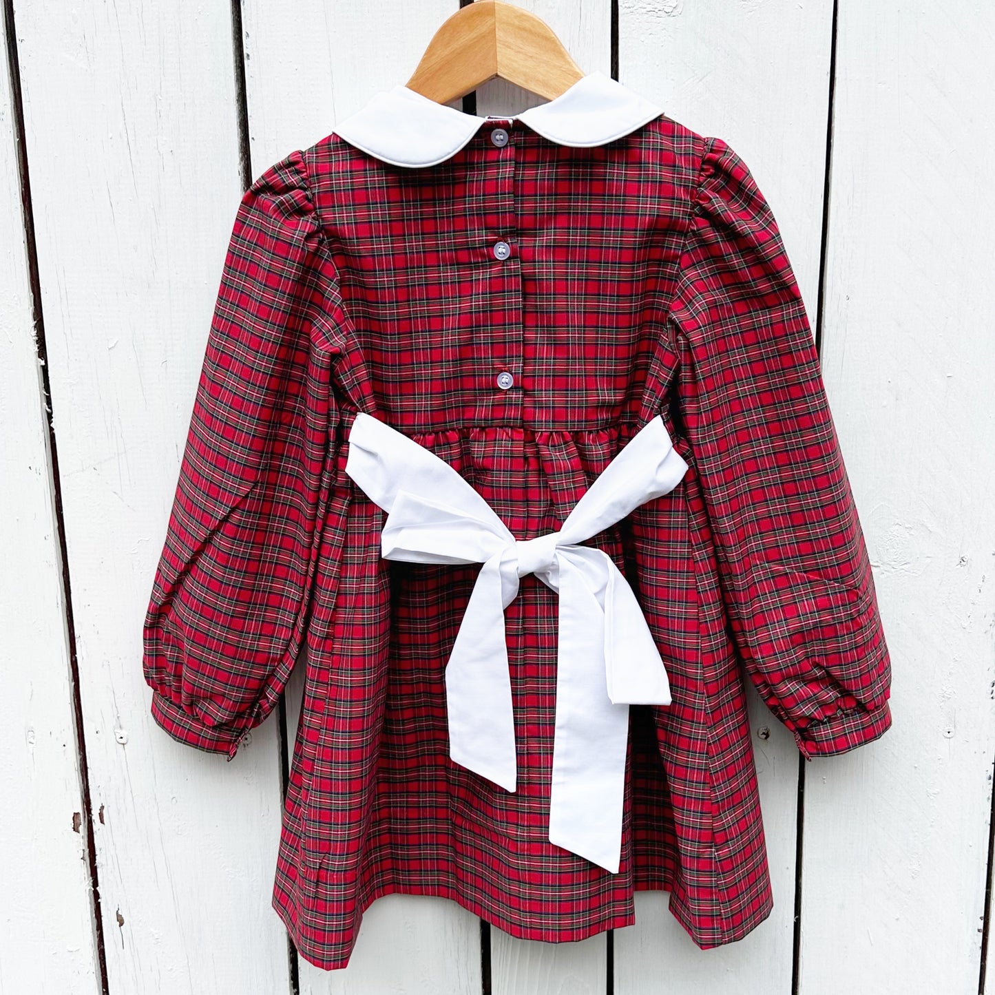 Bow Back Christmas Dress for Girls