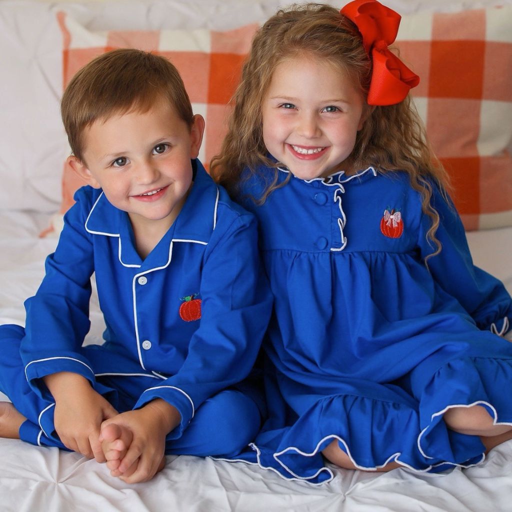 Matching Sibling Pajamas for Fall