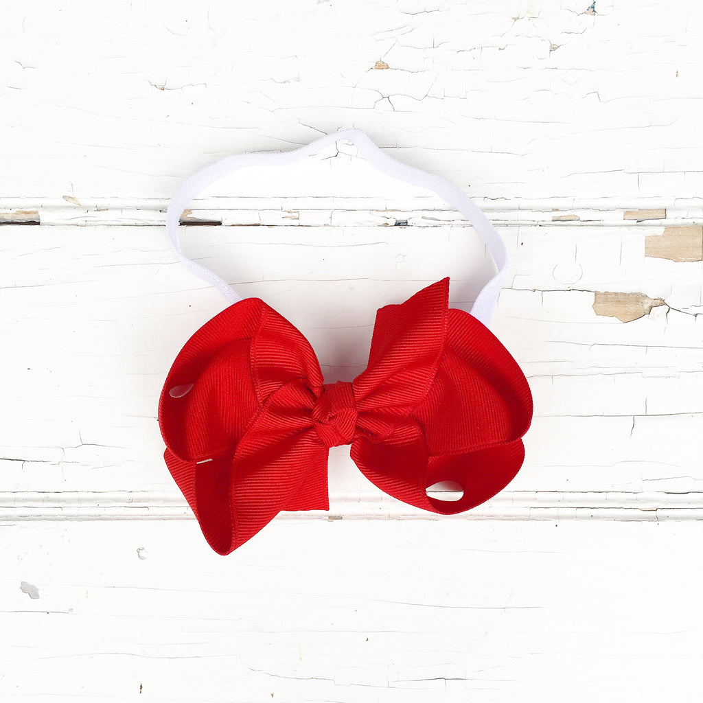 Red Bow Headband