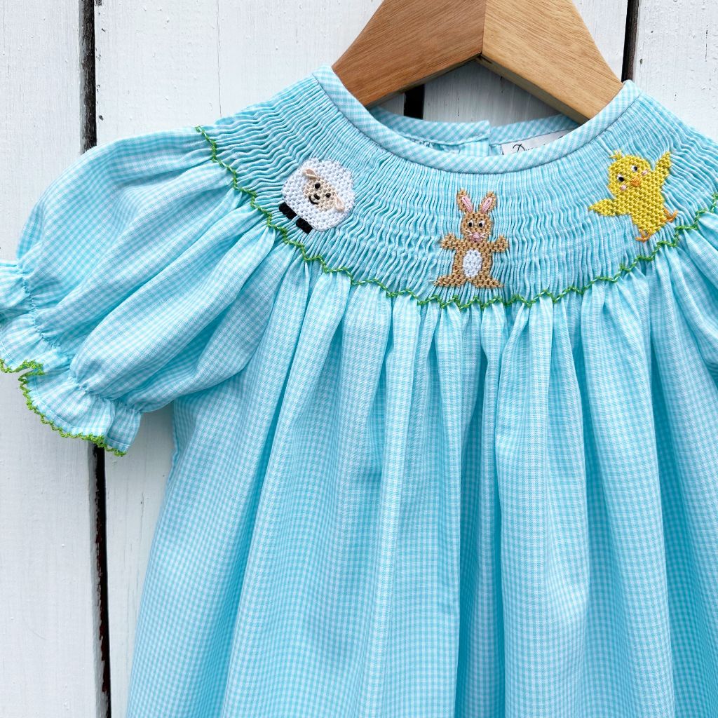 Smocked Easter Bubble Bishop Outfit