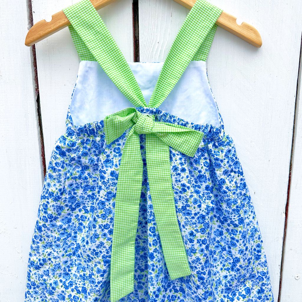 Blue Blossoms Tie-Back Dress 6 Blue Blossoms Tie-Back Dress 6