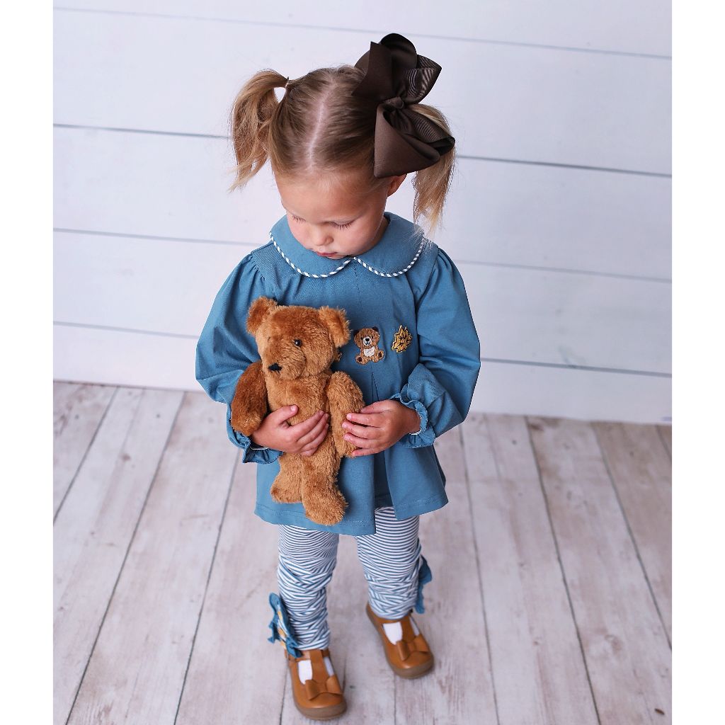 Brown Bear Knit Legging Set