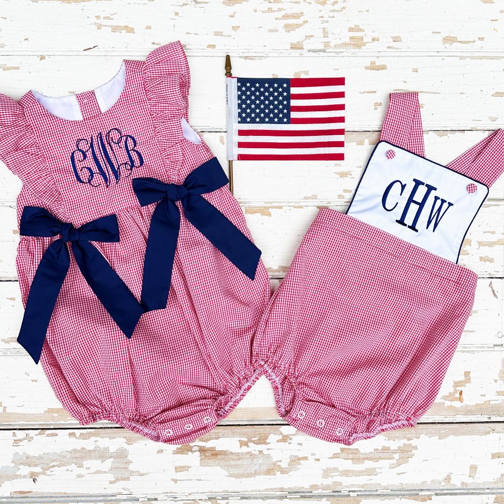 Girl Boy Twins Matching July 4th Outfits