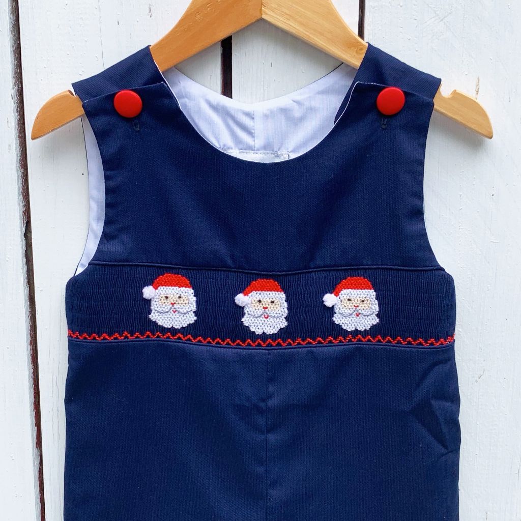 Boys Smocked Santa Claus Longall