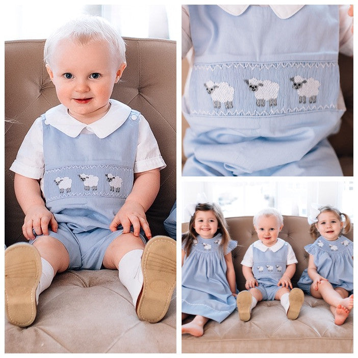 Smocked Little Lamb Shortall / Jon Jon