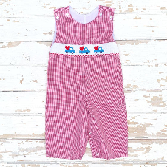 Smocked Valentine Truck Longall