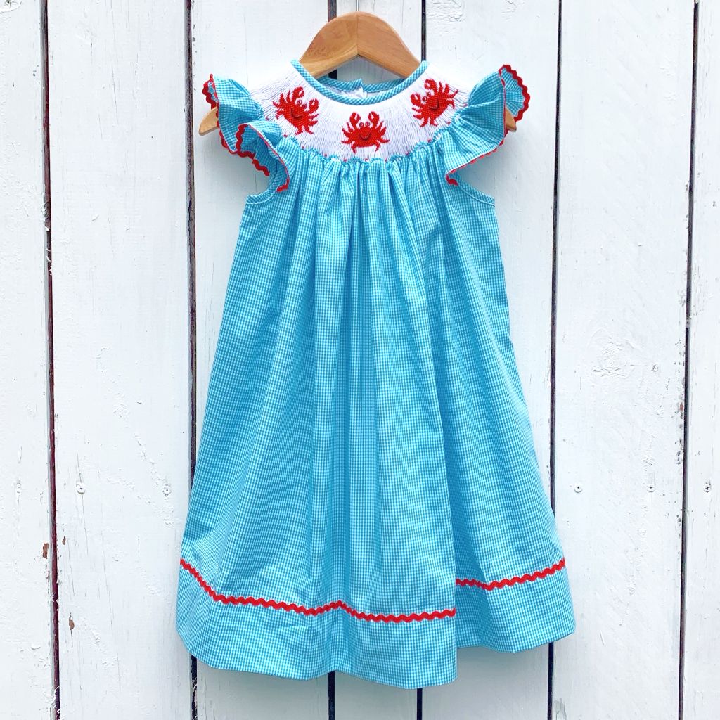 Smocked Crab Dress