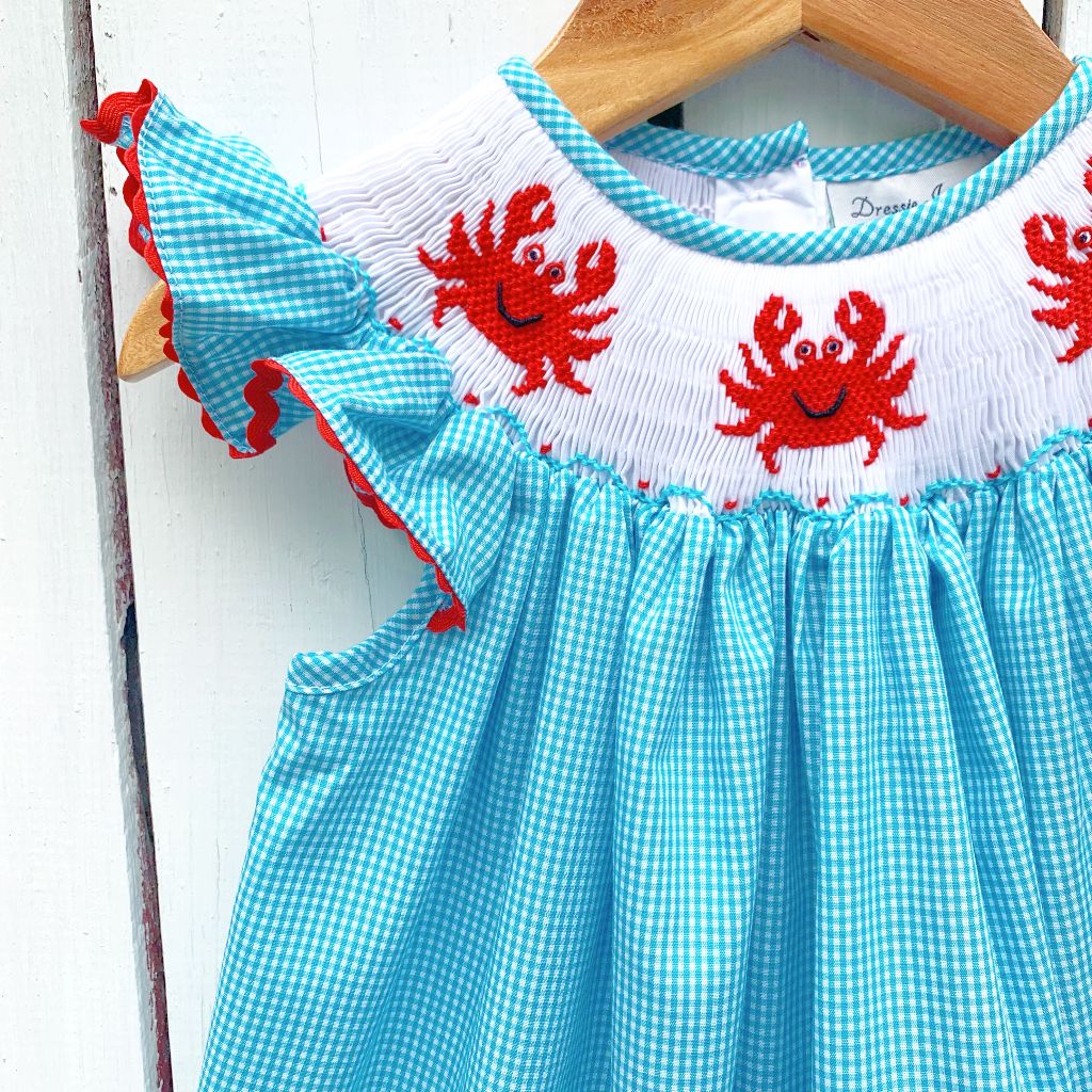 Crawfish clearance smocked dress