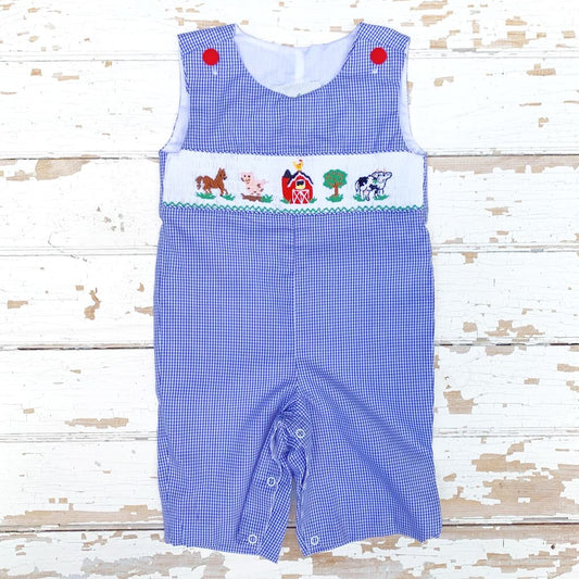Boys Smocked Farm Longall