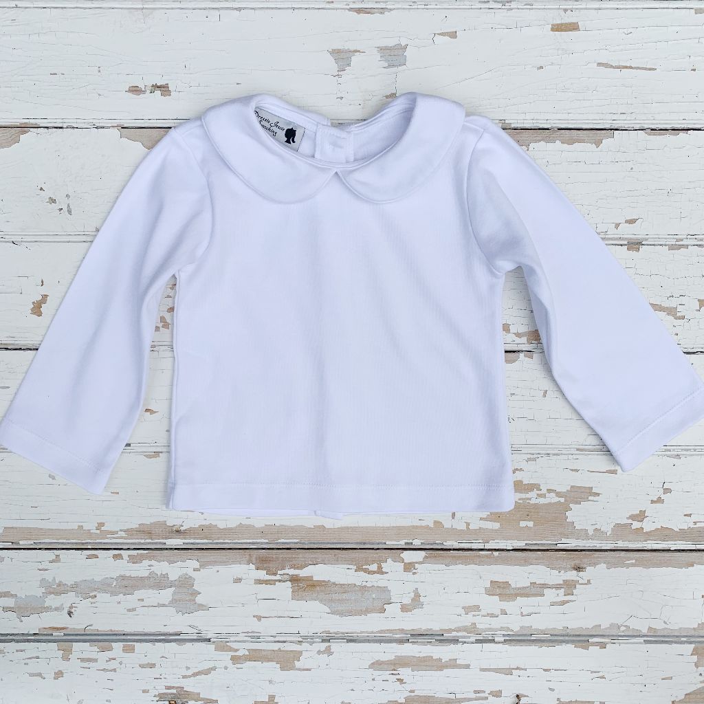 Unisex White Cotton Layering Shirt