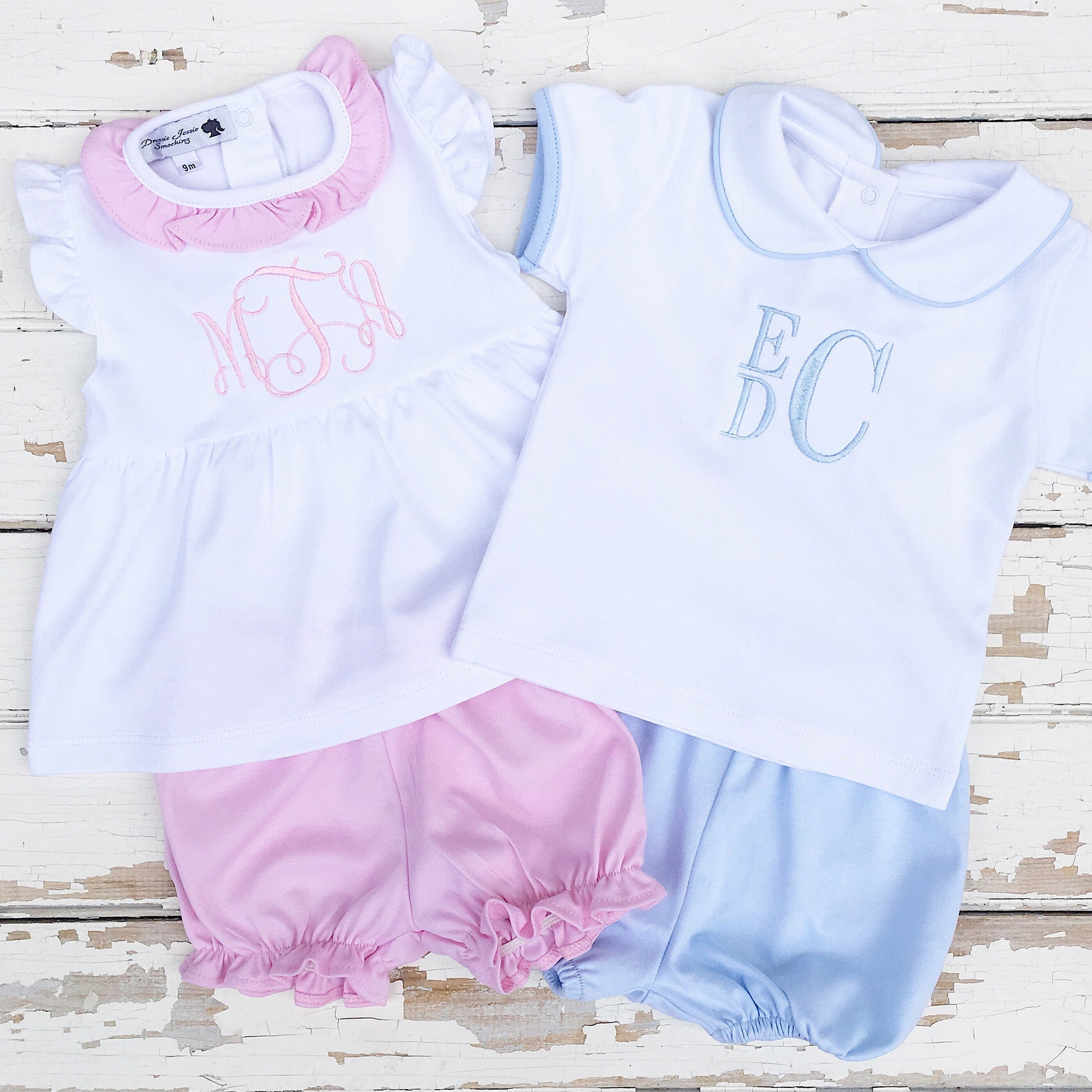 Peruvian Cotton Pima Cotton Baby Clothes Boy Girl Children's Clothing Monogram