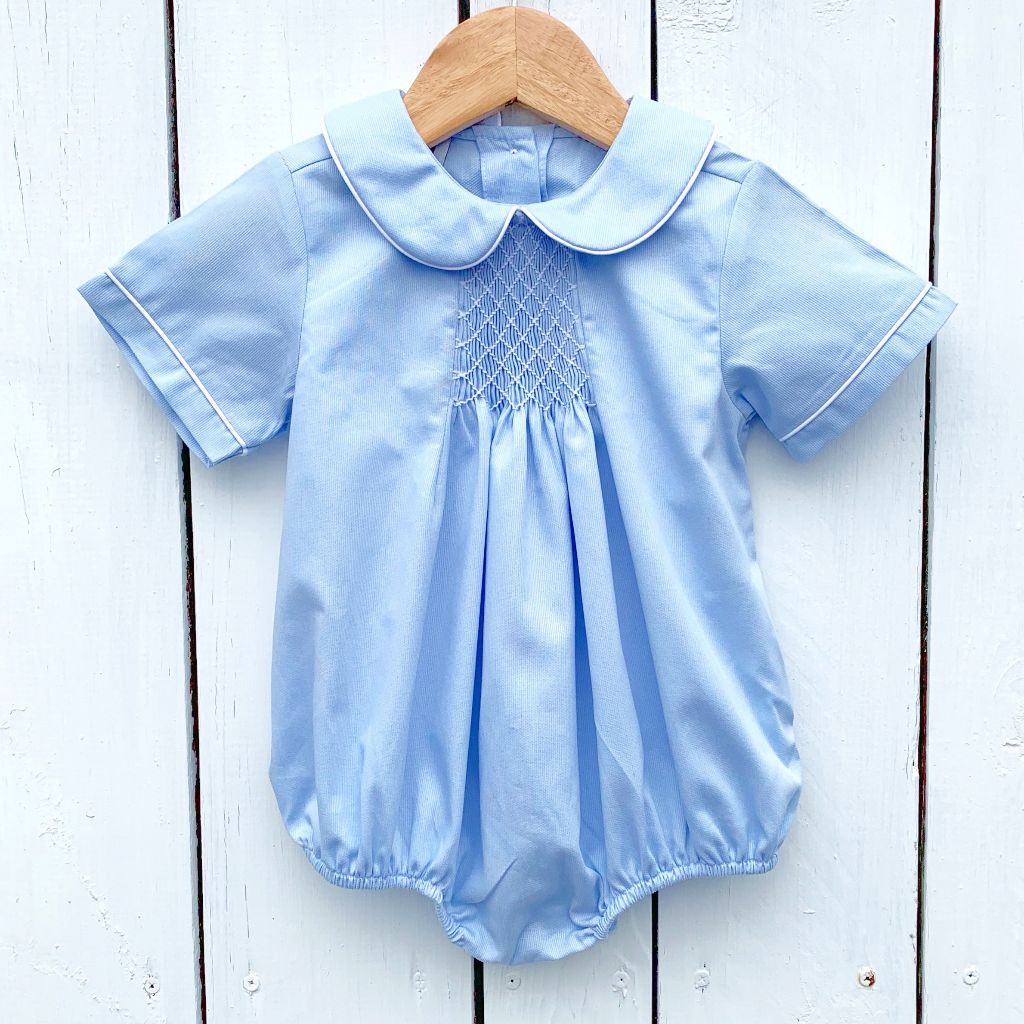 Infant Baby Boys Smocked Coming Home Outfit Heirloom Bubble
