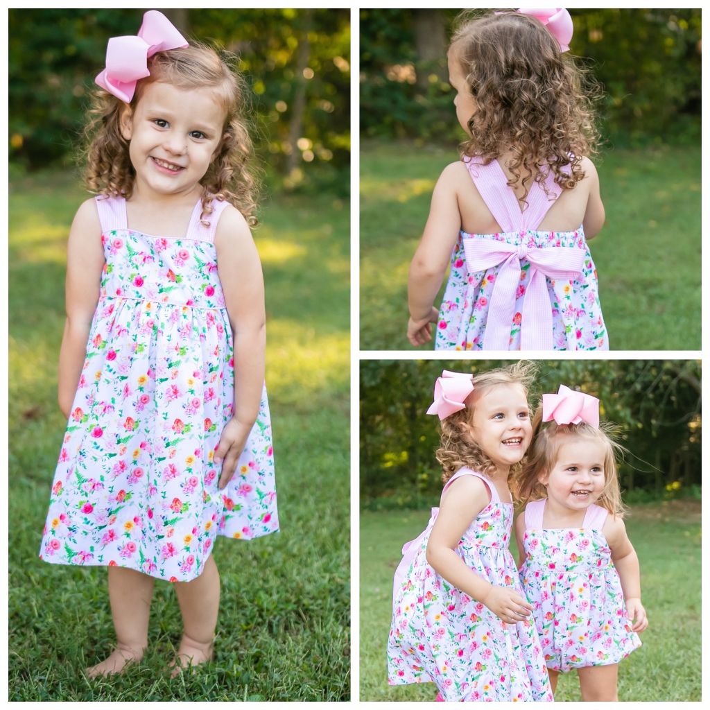 Girls Proper Peony Print Dress