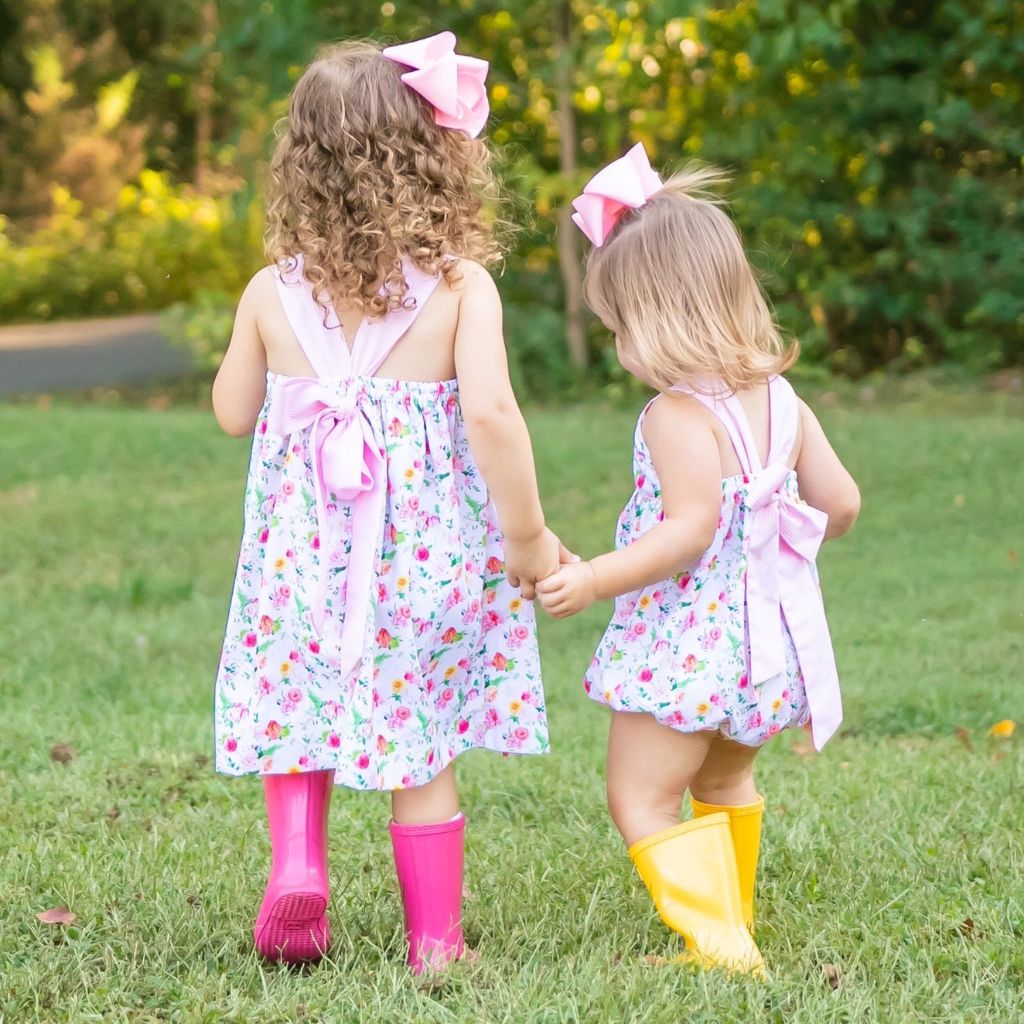 Matching Girls Dress and Bubble Summer Clothing