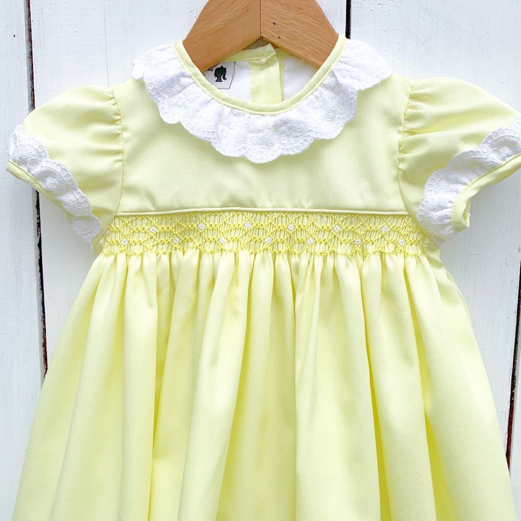 Girls Heirloom Dress with Lace Collar
