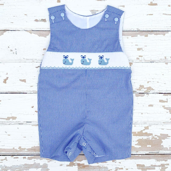 Smocked Jon Jon Whale Smocking Shortall