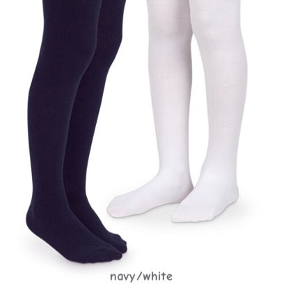 Pima Cotton Tights - White or Navy Blue