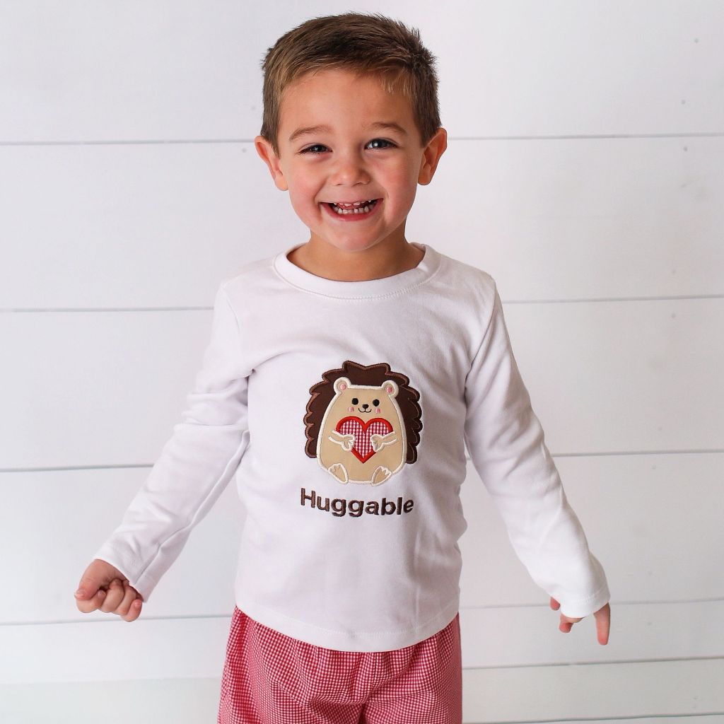 Huggable Hedgehog Valentine Pant Set