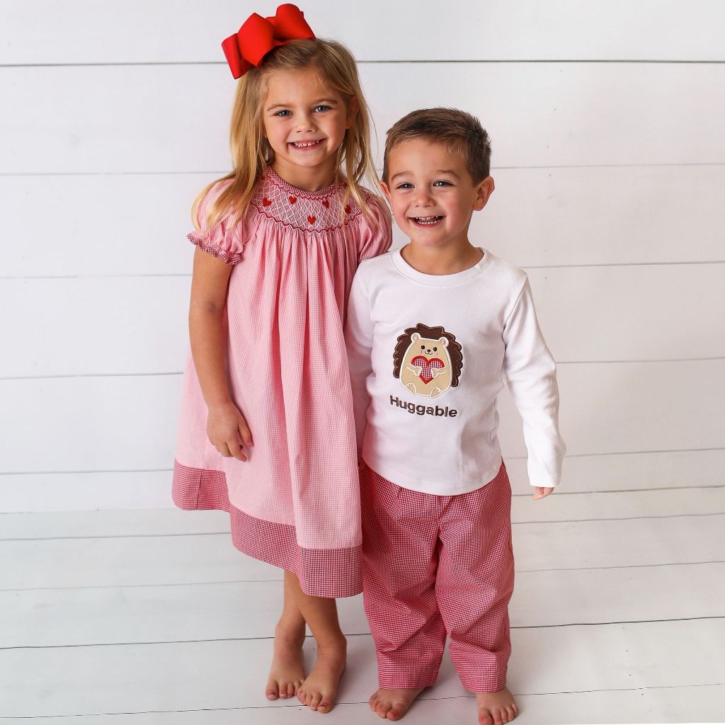 Huggable Hedgehog Valentine Pant Set