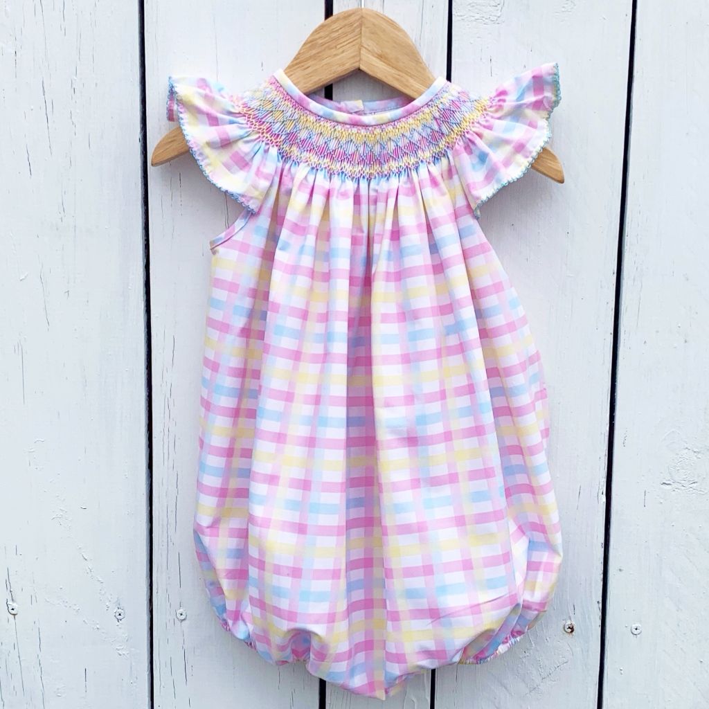 Baby Toddler Girls Smocked Summer Bubble