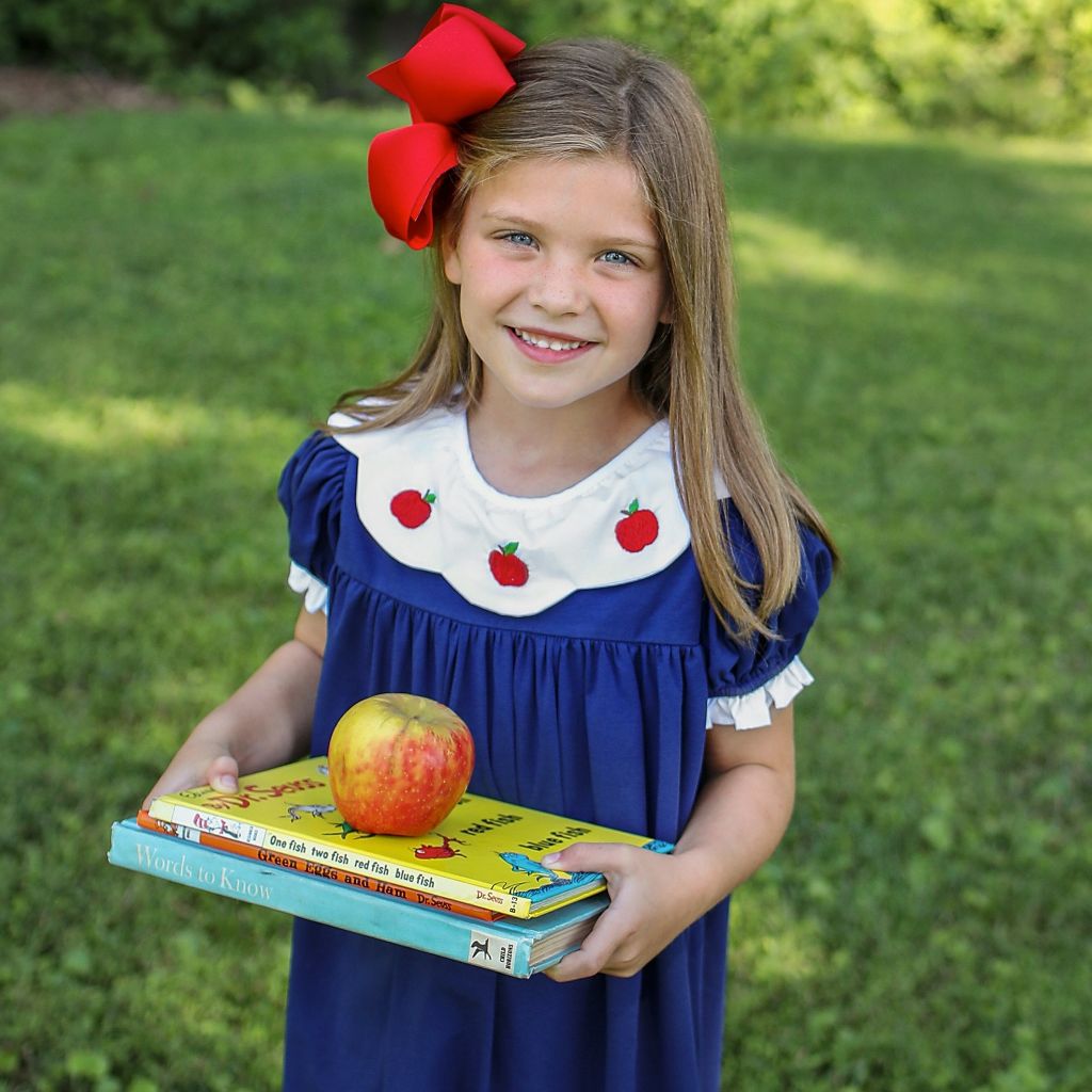 knit apple dress Embroidered Apple Knit Dress 2T
