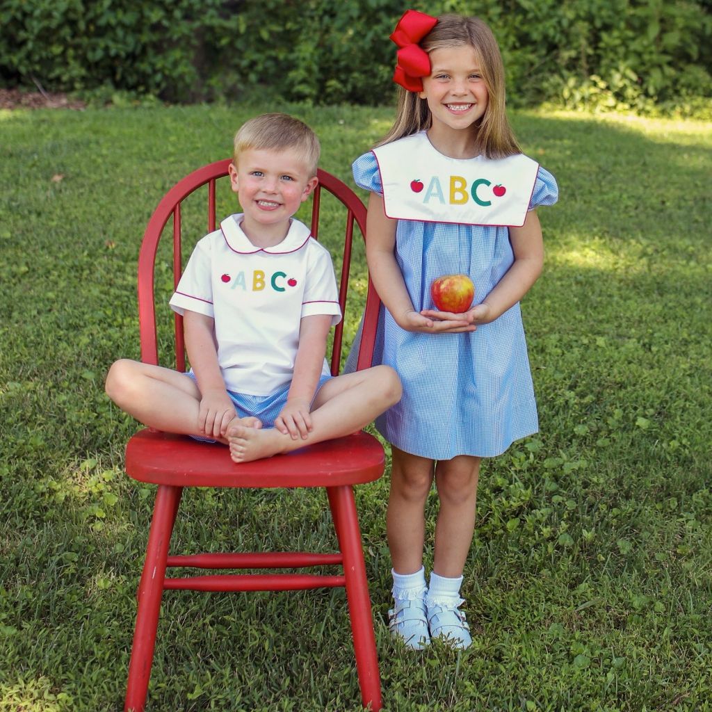 ABC Applique Back to School Dress