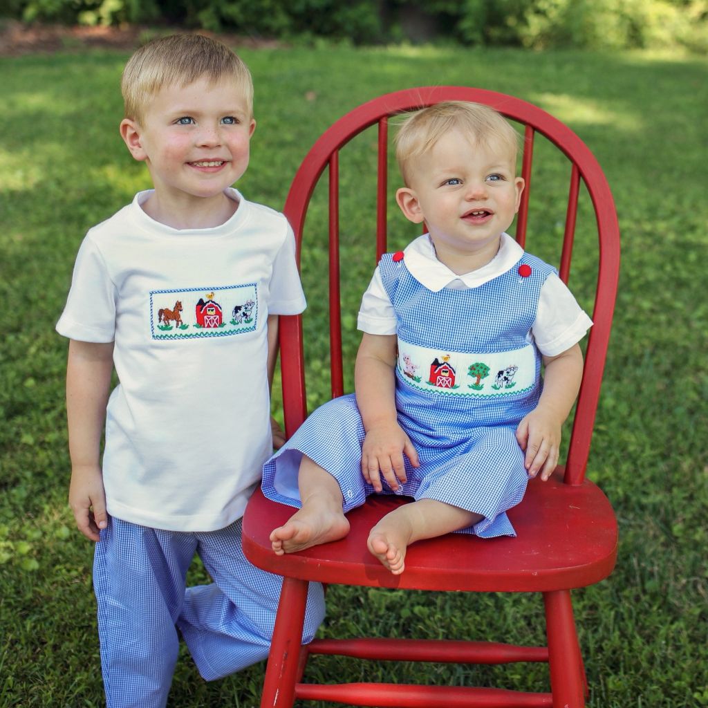 Boys Smocked Farm Clothes