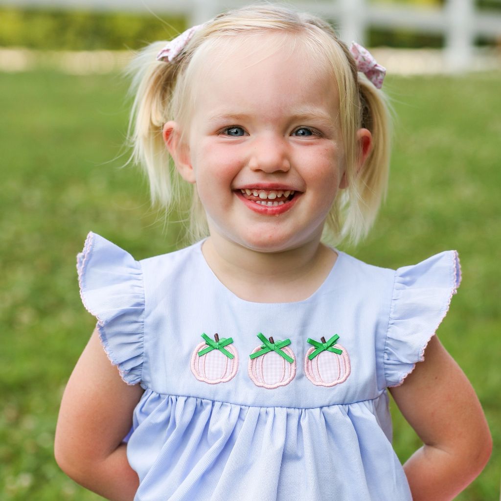 Girls Fall Dress with Pumpkins
