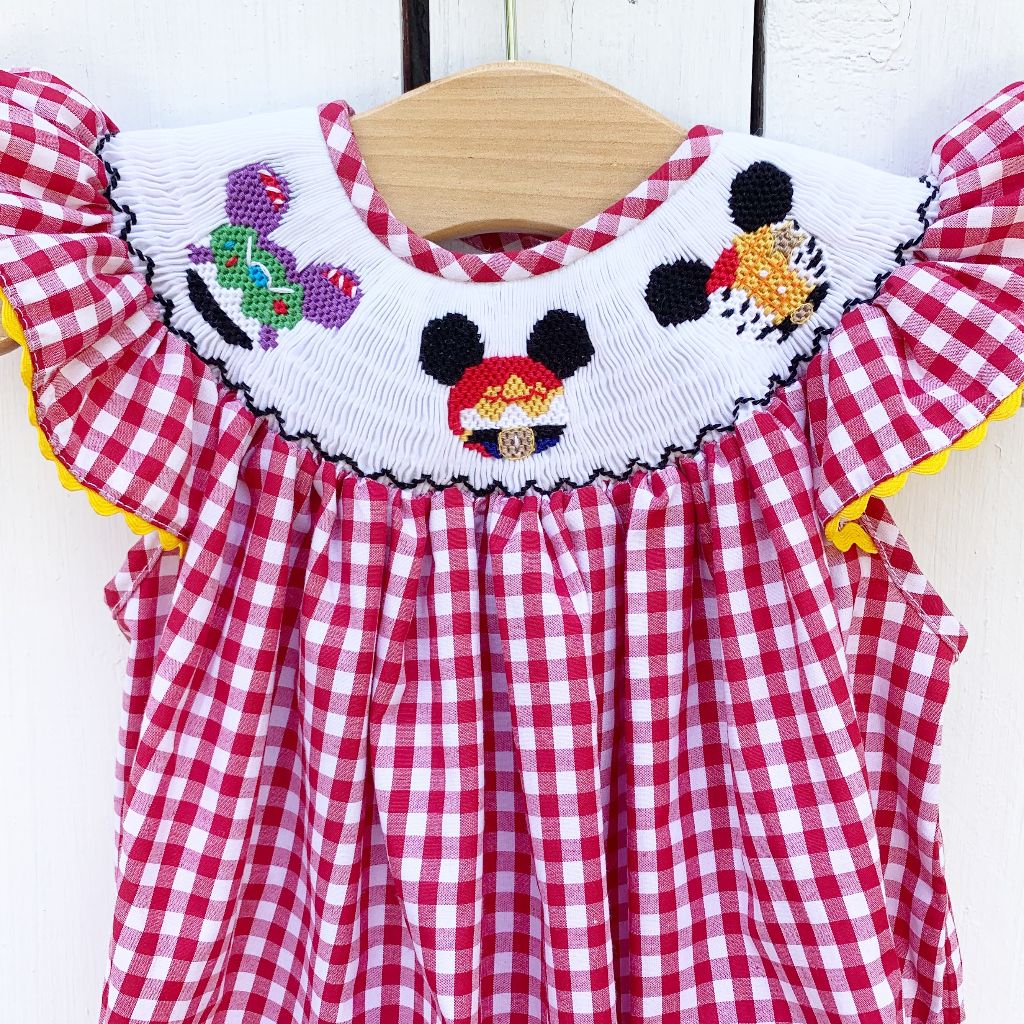 Infant Baby Toddler Girls Toy Story Cowgirl Jessie Smocked Bubble